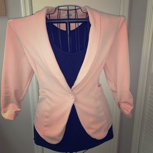 Light pink work blazer/ jacket